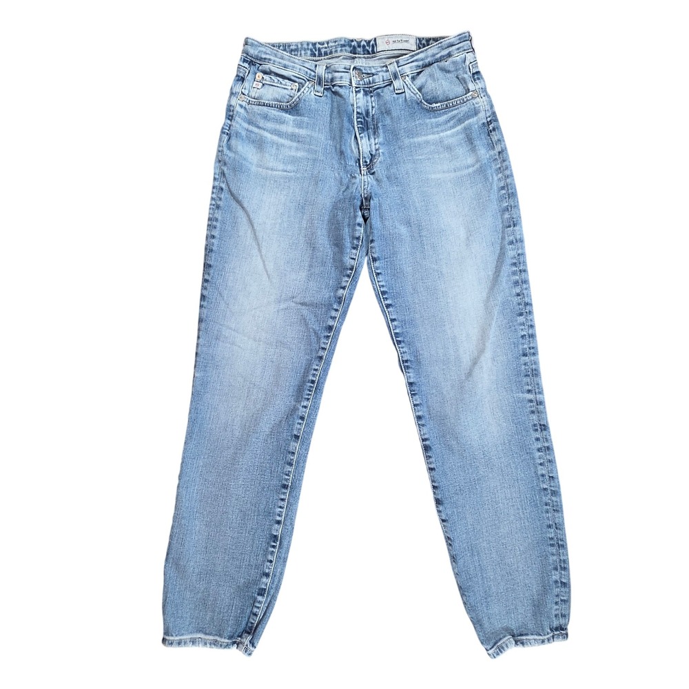 AG Adriano Goldschmied Prima Ankle Cigarette Jeans Light Wash Blue Size 29R